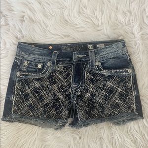 Miss Me Blue Jean Shorts